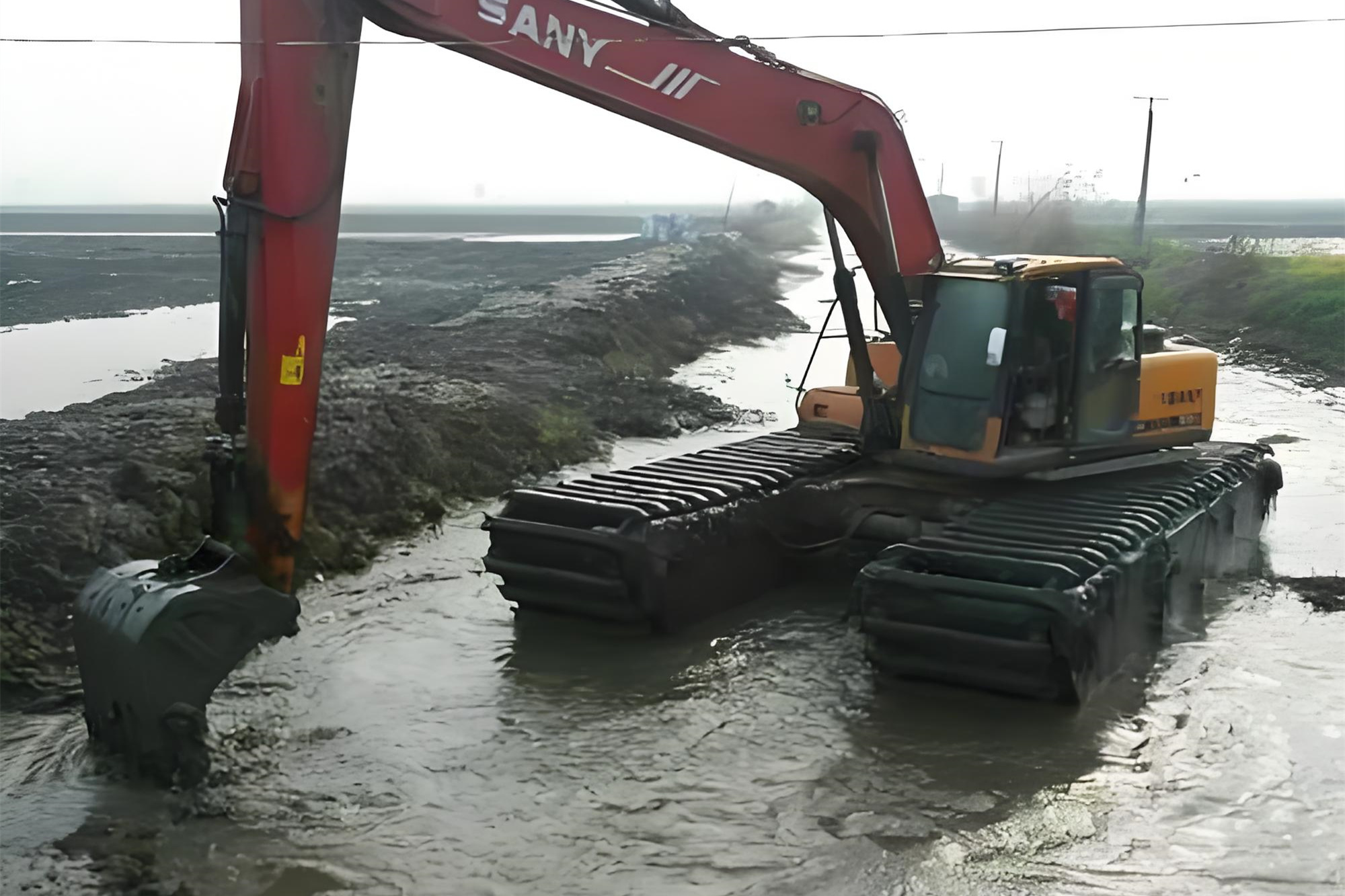 湖南益陽挖機清淤施工隊 - 挖機加長臂清淤的施工效率怎么樣？
