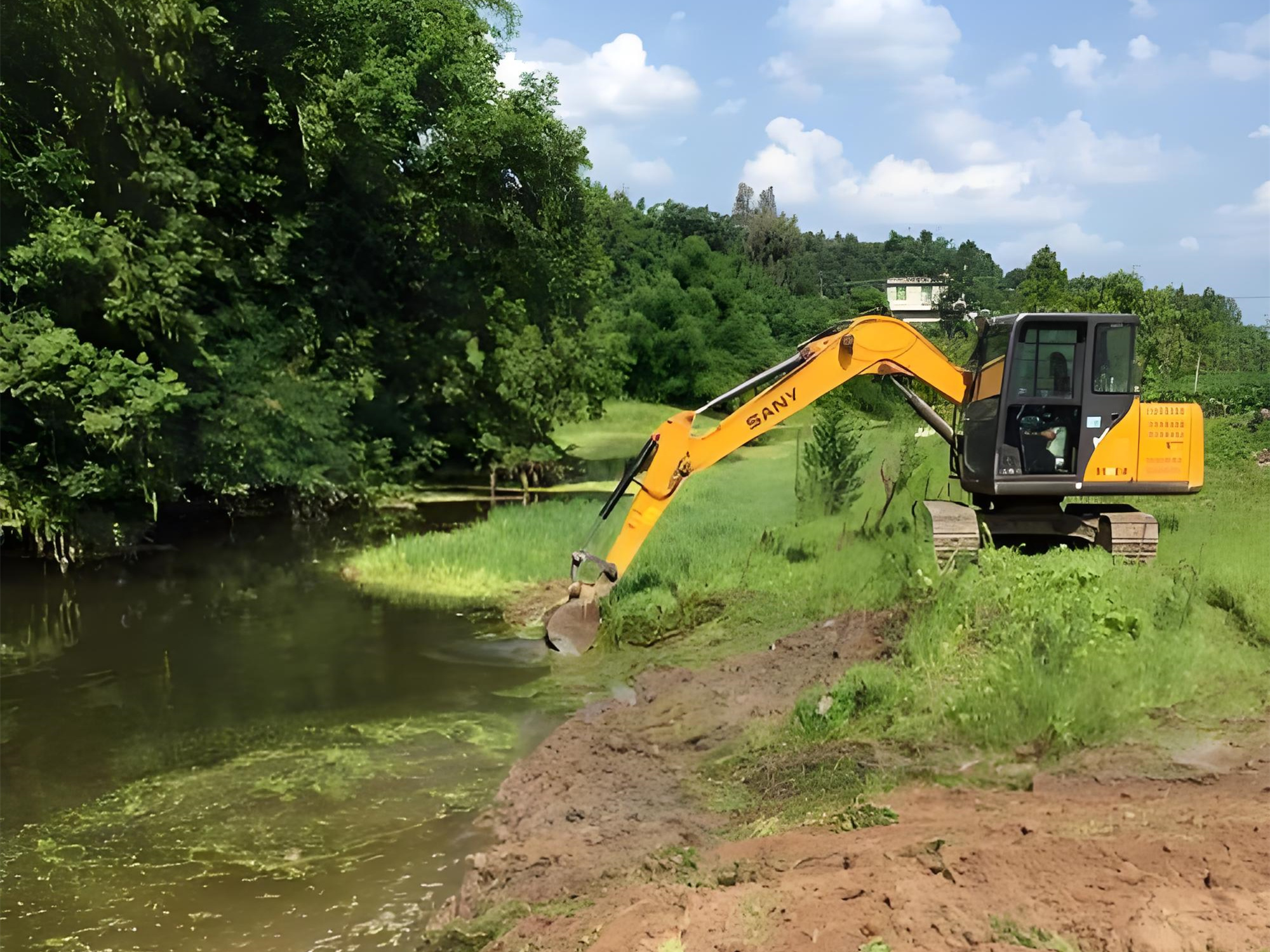 北京朝陽區(qū)水上挖機清淤隊-水庫清淤的最佳施工時段是什么時候？