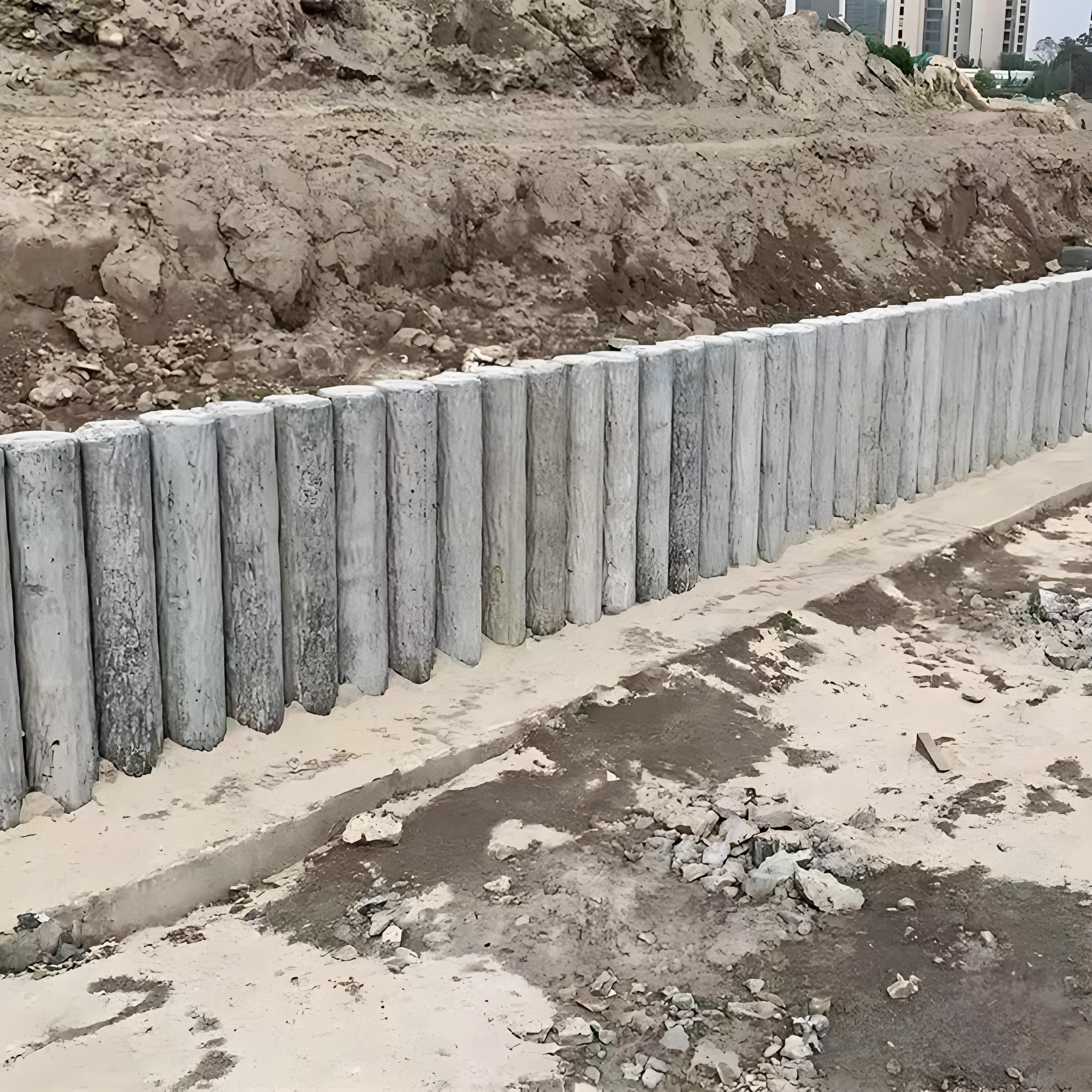 打仿木樁后發(fā)現(xiàn)歪了怎么辦？能拔出來重打嗎？?